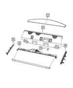 1LV23DX9AG - Interior Trim: Rear Shelf Panel for Mopar Image