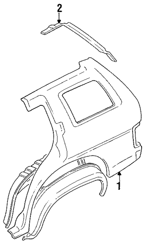 Quarter Panel & Components for 1994 Nissan Pathfinder #0