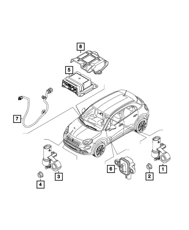 68502433AA - Electrical: Air Bag Control Module for Mopar Image image