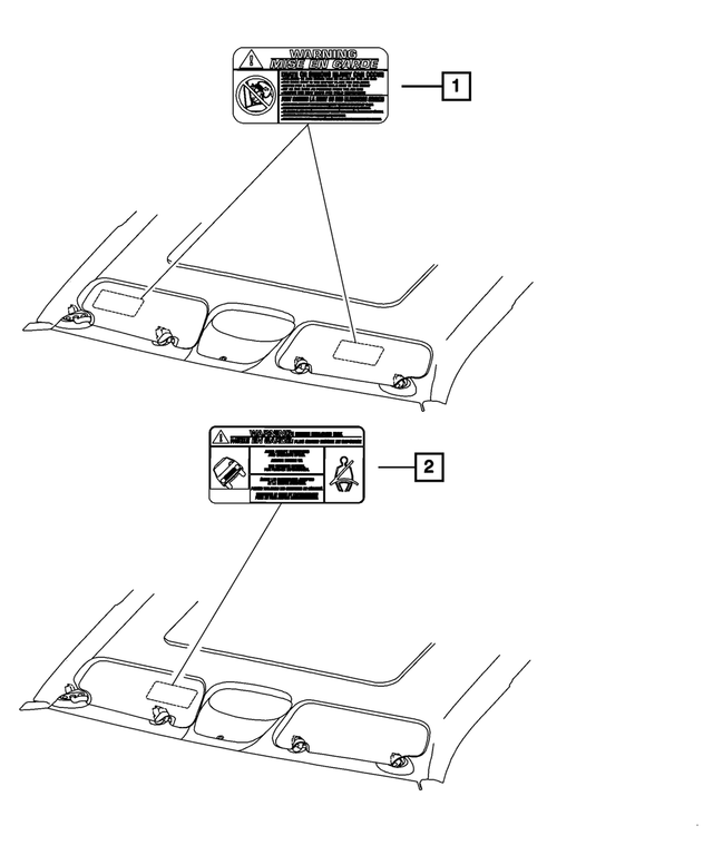 53015958AB - Labels: High Rollover Risk Warning Label for Mopar Image