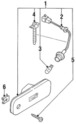 B619562J10 - : Side Marker Lamp for INFINITI: G20 Image