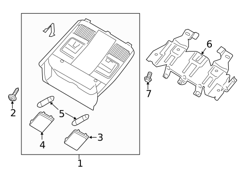 Overhead Console for 2014 Mazda CX-5 #1