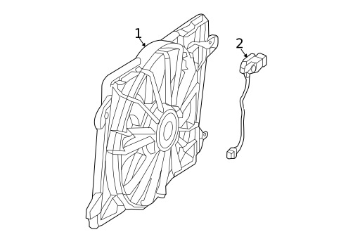 Cooling Fan for 2016 Dodge Challenger #0