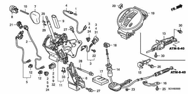 Select Lever for 2004 Honda Element #0