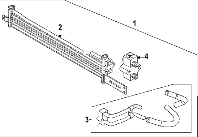 25470K9500 - : Oil Cooler Tube for Hyundai Image