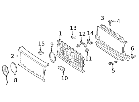 Grille & Components for 2020 Mercedes-Benz G63 AMG #0