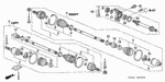 44317SNEA21 - Chassis: BAND, OUTBOARD BOOT (GKN) for Honda Image