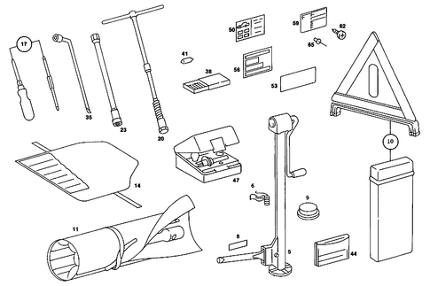 Tools and Accessories for 1985 Mercedes-Benz 380SL #0