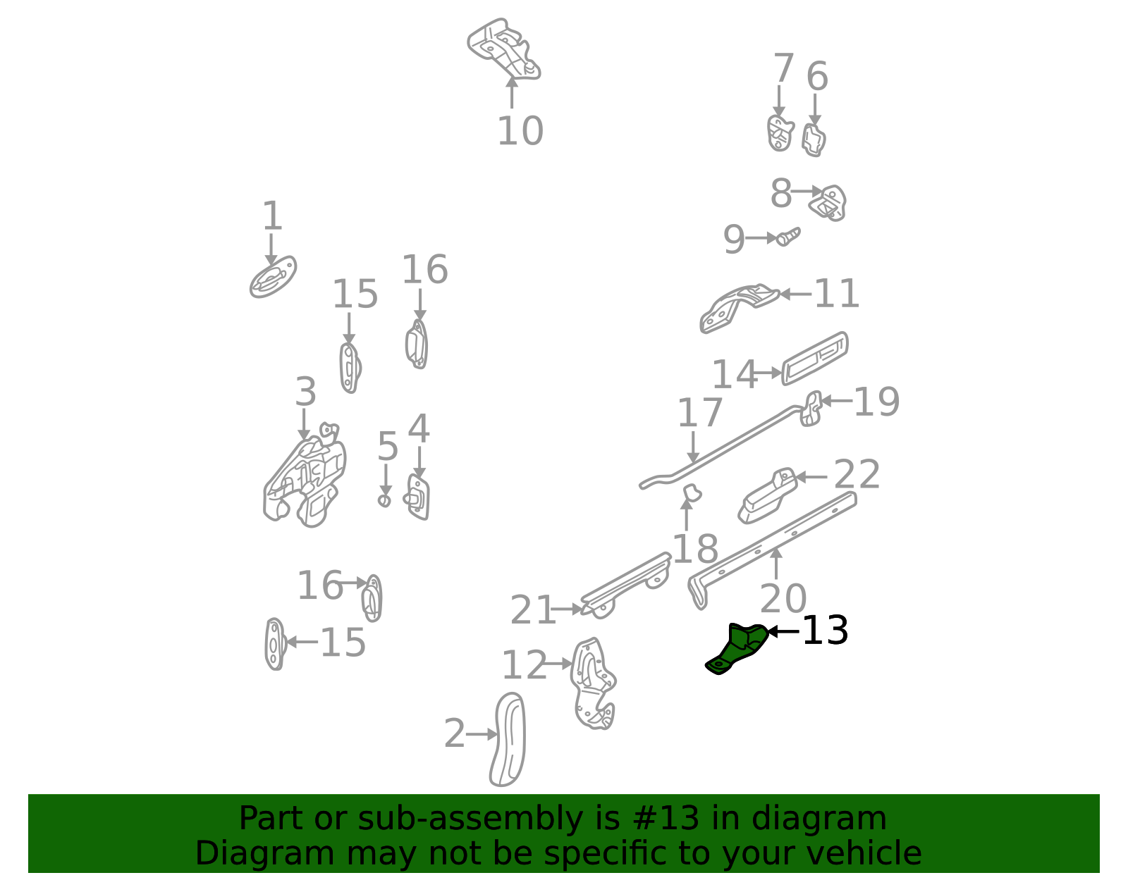 0K552-73610 - Lower Bracket 2002-2005 Kia Sedona | Kia.Parts Store