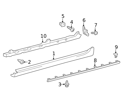 Exterior Trim - Pillars for 2013 Toyota Camry #0