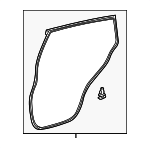 678710R030 - Body: Door Weather-strip for Toyota Image