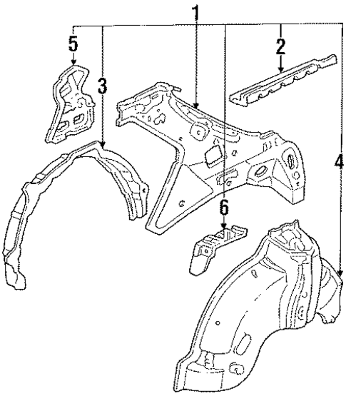 Inner Structure for 1985 Honda Accord #0