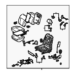 7120030K50A9 - Body: Seat Assembly for Lexus: GS460 Image