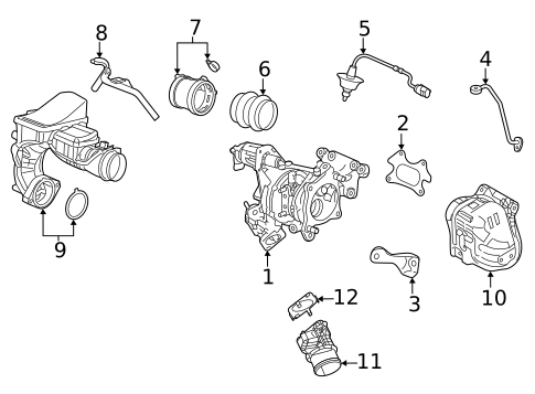 Turbocharger & Components for 2024 Acura TLX #0