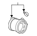 170116B2A01 - Engine: Air Flow Tube for Acura: RDX, TLX Image