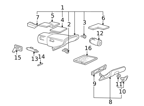 Glove Box for 2005 Saab 9-5 #0