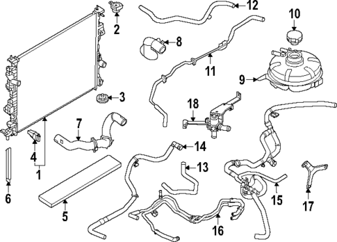 Radiator & Components for 2025 Ford Maverick #0