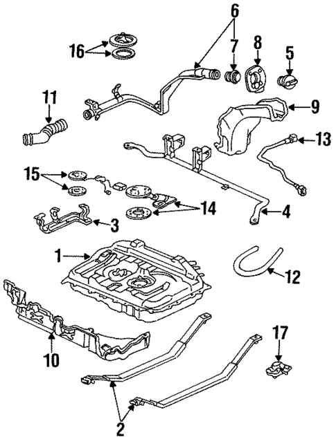 Fuel System Components for 1998 Isuzu Oasis #0