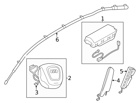 Air Bag Components for 2012 Audi A4 #0