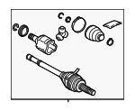 4234042100 - Universals &amp; Rear Axle: Axle Assembly for Lexus: RZ300e, RZ450e Image
