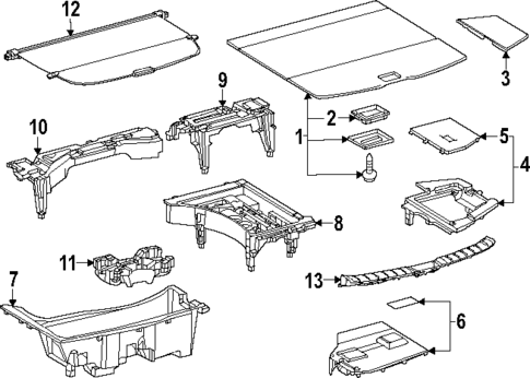 Interior Trim - Rear Body for 2023 Lexus RX500h #1