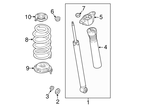 Suspension, Springs & Related Components for 2017 Mazda CX-9 Mazda-Parts