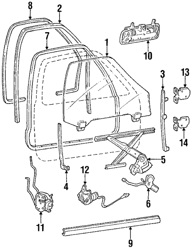 72110SD4662 - Body: Lock for Acura Image