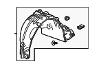 74552TGHA01 - : Wheelhouse Liner for Honda: Civic Image