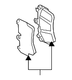 7L6698151K - : Disc Brake Pad Set for Volkswagen: Touareg Image