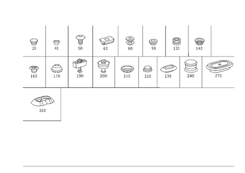 Expansion Plugs, Grommets for 2004 Mercedes-Benz CL55 AMG #0