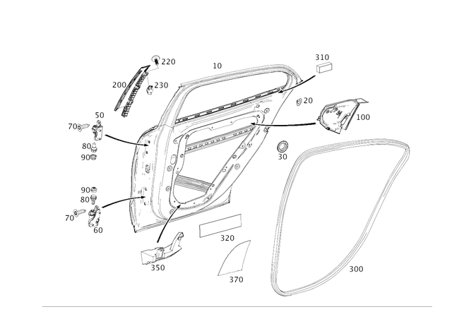 19985150 - Rear Doors: Stop Plug for Mercedes-Benz: 180A, 180b, 220a, 250, 300C, 300CD, 300S, 350SD, A220, A35 AMG, AMG GT, AMG GT 43, AMG GT 53, AMG GT 55, AMG GT 63, AMG GT 63 Pro, AMG GT 63 S, AMG GT 63 S E Performance, AMG GT Black Series, AMG GT C, AMG GT R, AMG GT S, B Electric Drive, B250e, C250, C300, C350, C350e, C400, C43 AMG, C450 AMG, C63 AMG, C63 AMG S, C63 AMG S E Performance, CL550, CL600, CL63 AMG, CL65 AMG, CLA250, CLA35 AMG, CLA45 AMG, CLA45 AMG S, CLE300, CLE450, CLE53 AMG, CLS400, CLS450, CLS500, CLS53 AMG, CLS55 AMG, CLS550, CLS63 AMG, CLS63 AMG S, E250, E300, E320, E350, E400, E43 AMG, E450, E500, E53 AMG, E55 AMG, E550, E63 AMG, E63 AMG S, EQB 250+, EQB 300, EQB 350, EQE 350, EQE 350 SUV, EQE 350+, EQE 350+ SUV, EQE 500, EQE 500 SUV, EQE AMG, EQE AMG SUV, EQS 450, EQS 450 SUV, EQS 450+, EQS 450+ SUV, EQS 580, EQS 580 SUV, EQS AMG, G500, G550, G580, G63 4x4 Squared AMG, G63 AMG, GL320, GL350, GL450, GL550, GL63 AMG, GLA250, GLA35 AMG, GLA45 AMG, GLB250, GLB35 AMG, GLC300, GLC350e, GLC43 AMG, GLC63 AMG, GLC63 AMG S, GLC63 AMG S E Performance, GLE300d, GLE350, GLE400, GLE43 AMG, GLE450, GLE450 AMG, GLE450e, GLE53 AMG, GLE550e, GLE580, GLE63 AMG, GLE63 AMG S, GLK250, GLK350, GLS350d, GLS450, GLS550, GLS580, GLS63 AMG, Maybach EQS 680 SUV, Maybach GLS600, Maybach S550, Maybach S560, Maybach S580, Maybach S600, Maybach S650, Maybach S680, ML250, ML320, ML350, ML400, ML450, ML500, ML550, ML63 AMG, R320, R350, R500, S350, S400, S450, S500, S550, S550e, S560, S580, S580e, S600, S63 AMG, S63 AMG E Performance, S65 AMG, SL400, SL43 AMG, SL450, SL500, SL55 AMG, SL550, SL600, SL63 AMG, SL63 AMG S E Performance, SL65 AMG, SLC300, SLC43 AMG, SLK250, SLK280, SLK300, SLK350, SLK55 AMG, SLS AMG Image image