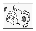 GP9A88130A02 - Body: Seat Back Assembly for Mazda: 6 Image