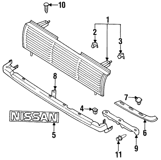 6233261A11 - : Molding for Nissan Image