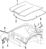 F4WY16612A - Body: Hood for Mercury: Cougar Image