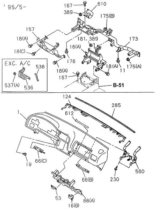 Instrument Panel (3) for 1997 Honda Passport #0