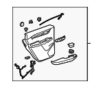 84995403 - : Black Rear Driver Side Door Trim for Cadillac: XT6 Image