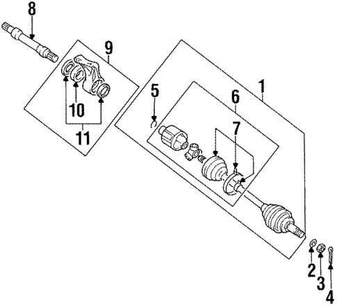 Drive Axles for 1998 Chrysler Sebring #0