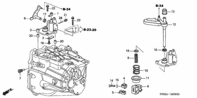 MT Shift Arm (5MT) for 2006 Acura RSX #0