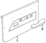 E8FZ6123942CHB - Body: Door Panel for Ford: Escort | Mercury: Lynx Image