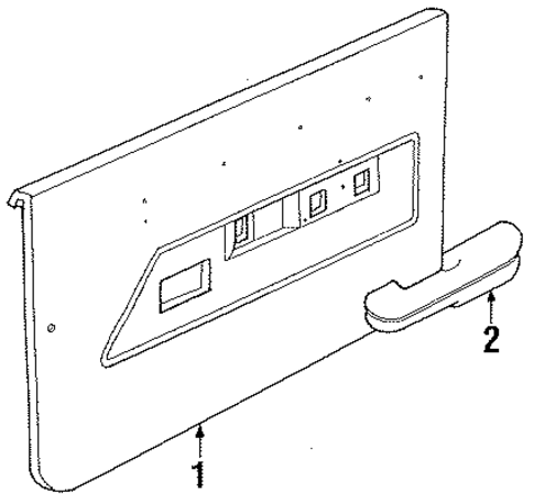 Interior Trim - Door for 1990 Ford Escort #0