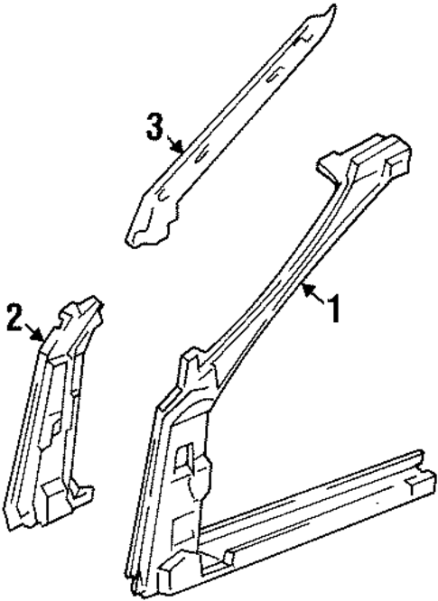 Hinge Pillar for 1995 Honda Civic #0