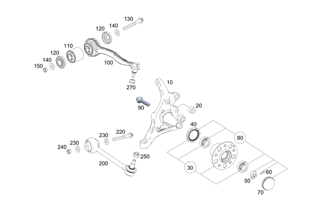 2043350080 - Front Axle: Circumferential Seal for Mercedes-Benz Image image