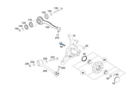 Steering Knuckle and Control Arm for 2018 Mercedes-Benz SLC300 #0