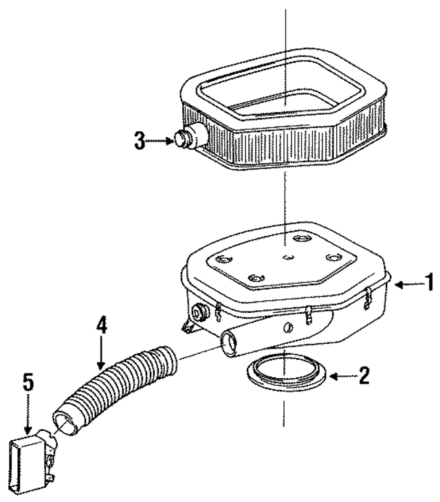 1020940060 - Engine: Air Cleaner Assembly Gasket for Mercedes-Benz Image