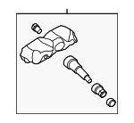 529332L700 - : 2007-2012 Hyundai Elantra - Tire Pressure Sensor for Hyundai: Elantra Image