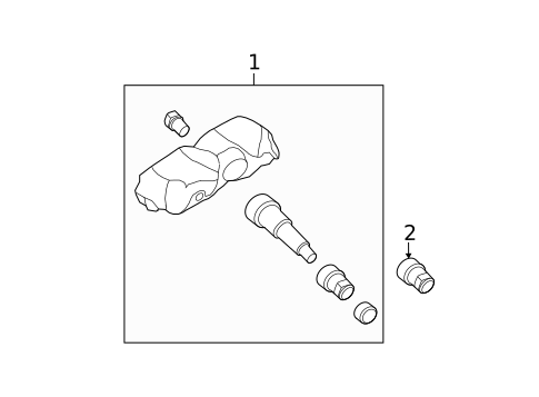Tire Pressure Monitor Components for 2012 Hyundai Elantra #0