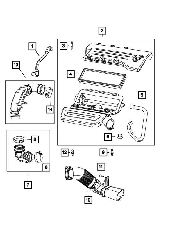 4893142AA - Fuel: Make Up Air Hose for Mopar Image