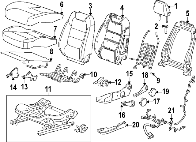 42820343 - : Part# 42820343 F Restraint for Chevrolet: Trax Image