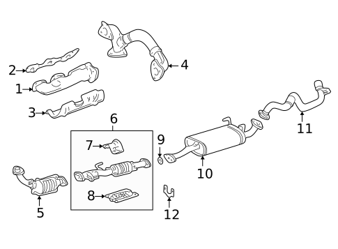 Exhaust Manifold for 1999 Toyota 4Runner #1