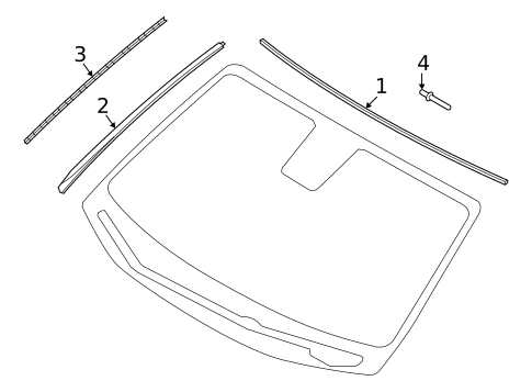 Reveal Moldings for 2019 Genesis G70 #0